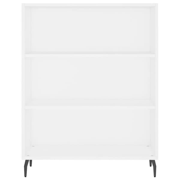 vidaXL Bokhylla vit 69,5x32,5x90 cm konstruerat trä