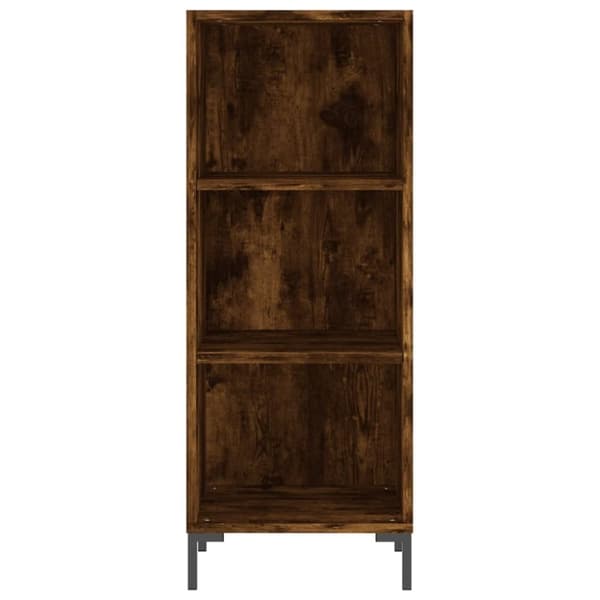vidaXL Skåp rökfärgad ek 34,5x32,5x90 cm konstruerat trä