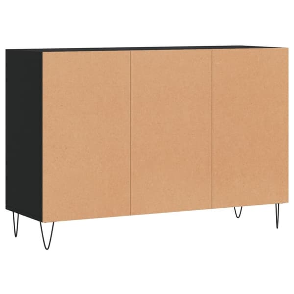 vidaXL Skänk svart 103,5x35x70 cm konstruerat trä