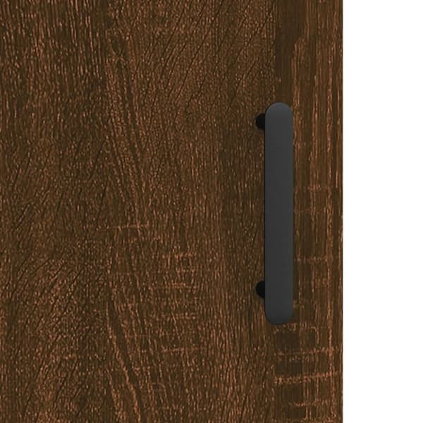 vidaXL Highboard brun eik 69,5x31x115 cm konstruert tre