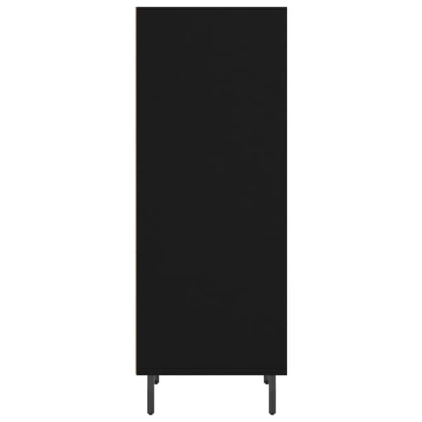 vidaXL Skjenk svart 34,5x32,5x90 cm konstruert tre
