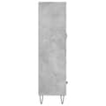 Miniatyrbilde 7 av 11: vidaXL Highboard betonggrå 69,5x31x115 cm konstruert tre
