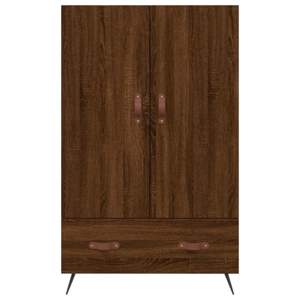 vidaXL Highboard brun eik 69,5x31x115 cm konstruert tre