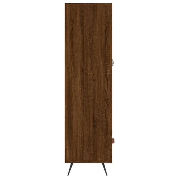 vidaXL Highboard brun eik 69,5x31x115 cm konstruert tre