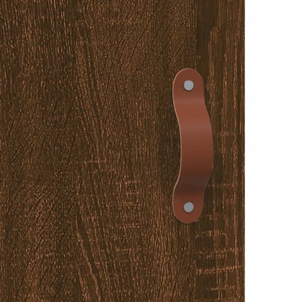 vidaXL Highboard brun eik 69,5x31x115 cm konstruert tre
