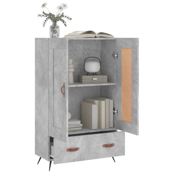 vidaXL skab 69,5x31x115 cm konstrueret træ betongrå