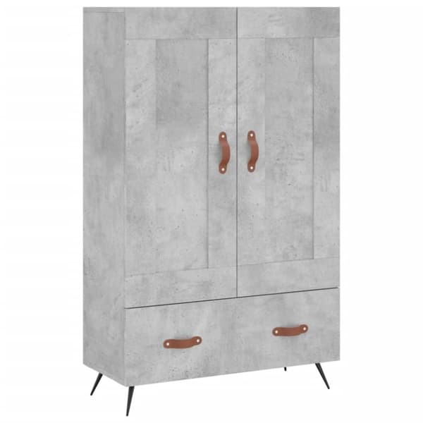 vidaXL skab 69,5x31x115 cm konstrueret træ betongrå