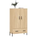 Miniatyrbillede 3 af 11: vidaXL skab 69,5x31x115 cm konstrueret træ sonoma-eg