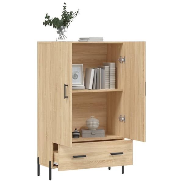 vidaXL skab 69,5x31x115 cm konstrueret træ sonoma-eg