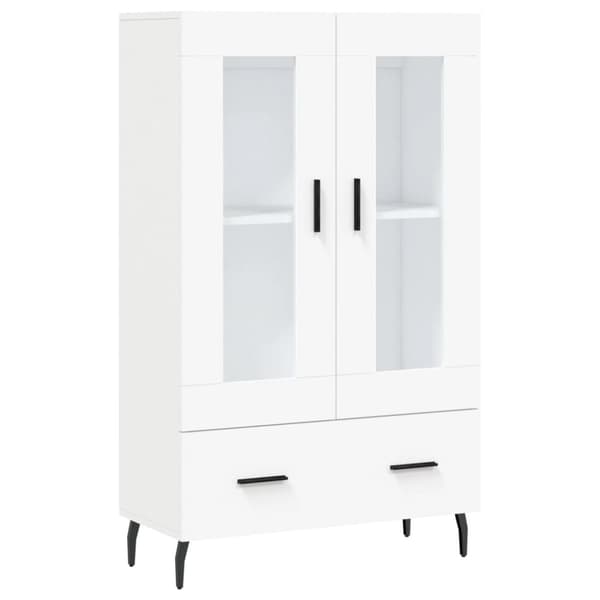 vidaXL skab 69,5x31x115 cm konstrueret træ hvid