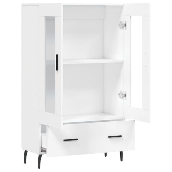 vidaXL Highboard hvit 69,5x31x115 cm konstruert tre
