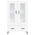 Miniatyrbilde 6 av 11: vidaXL Highboard hvit 69,5x31x115 cm konstruert tre