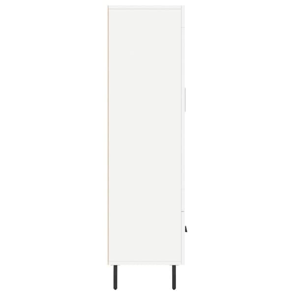 vidaXL Highboard hvit 69,5x31x115 cm konstruert tre
