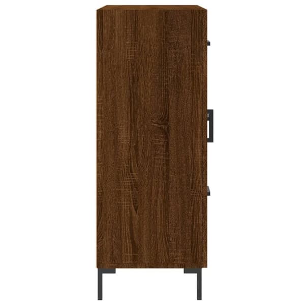 vidaXL Skjenk brun eik 69,5x34x90 cm konstruert tre