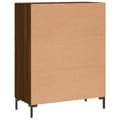 Miniatyrbilde 7 av 11: vidaXL Skjenk brun eik 69,5x34x90 cm konstruert tre