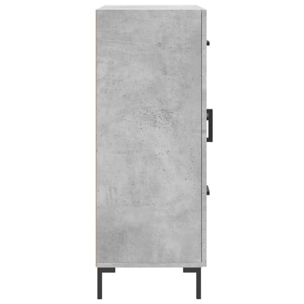 vidaXL Skjenk betonggrå 69,5x34x90 cm konstruert tre