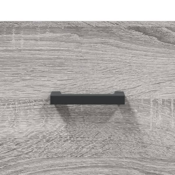 vidaXL skænk 69,5x34x90 cm konstrueret træ grå sonoma-eg