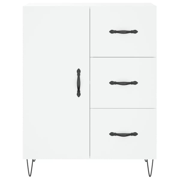 vidaXL skænk 69,5x34x90 cm konstrueret træ hvid