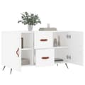 Miniatyrbilde 3 av 11: vidaXL Skjenk hvit 100x36x60 cm konstruert tre