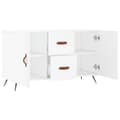 Miniatyrbilde 4 av 11: vidaXL Skjenk hvit 100x36x60 cm konstruert tre