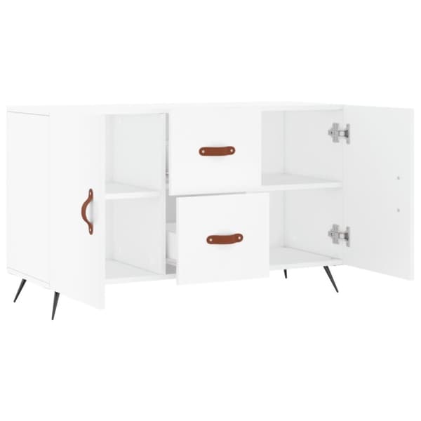 vidaXL Skjenk hvit 100x36x60 cm konstruert tre