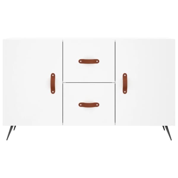 vidaXL Skjenk hvit 100x36x60 cm konstruert tre
