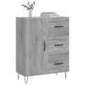 Pikkukuva 2 / 11: vidaXL Senkki harmaa Sonoma 69,5x34x90 cm tekninen puu