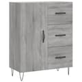 Pikkukuva 1 / 11: vidaXL Senkki harmaa Sonoma 69,5x34x90 cm tekninen puu