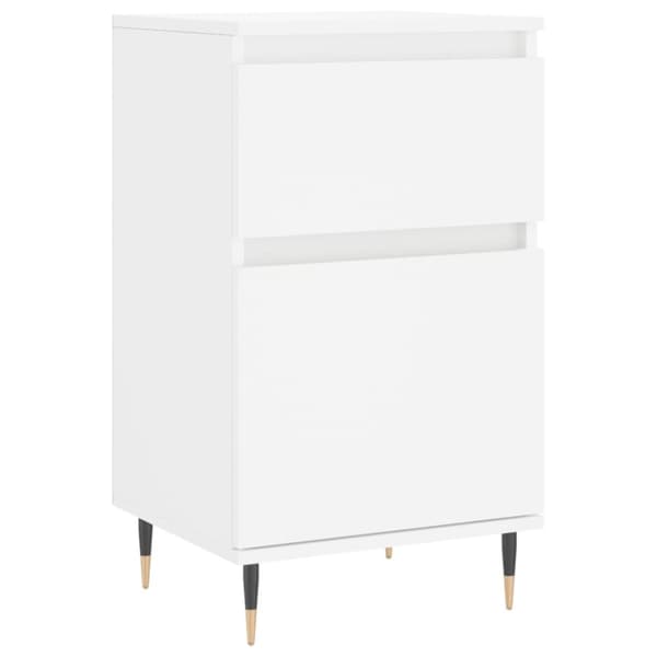 vidaXL Skjenker 2 stk hvit 40x35x70 cm konstruert tre