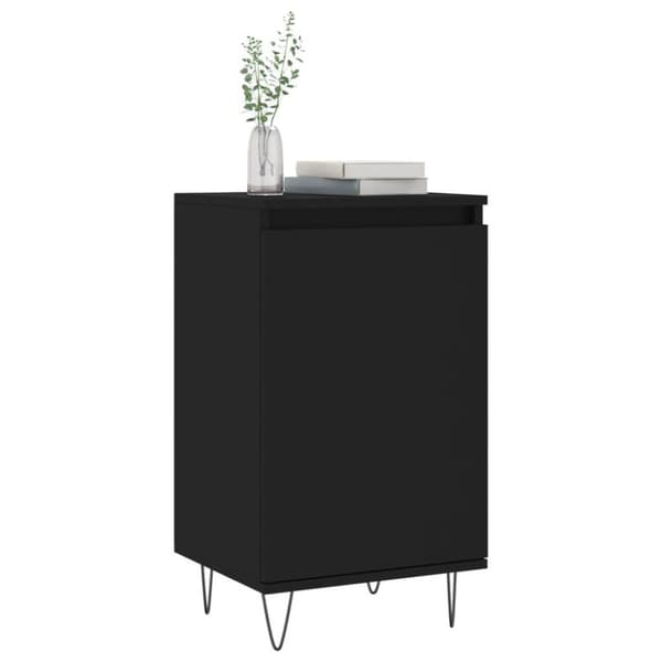 vidaXL skænke 2 stk. 40x35x70 cm konstrueret træ sort