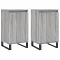 Pikkukuva 1 / 11: vidaXL Senkit 2 kpl harmaa Sonoma 40x35x70 cm tekninen puu