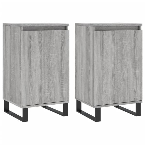 vidaXL Senkit 2 kpl harmaa Sonoma 40x35x70 cm tekninen puu