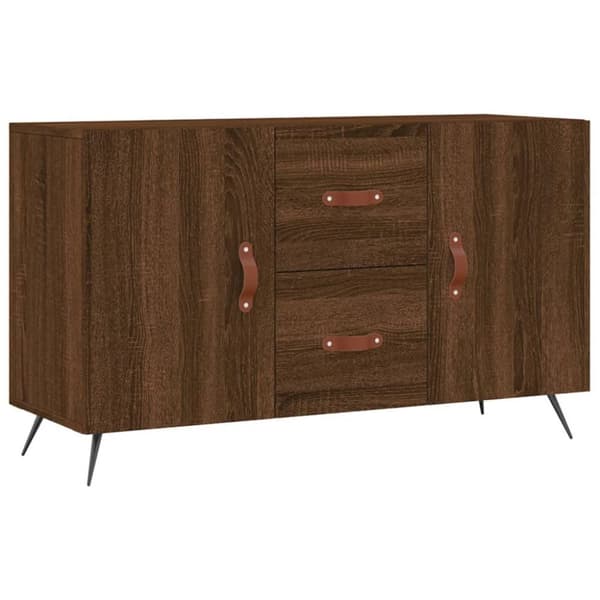 vidaXL Senkki ruskea tammi 100x36x60 cm tekninen puu