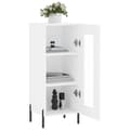 Miniatyrbilde 4 av 11: vidaXL Skjenk hvit 34,5x34x90 cm konstruert tre