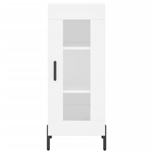 vidaXL Skjenk hvit 34,5x34x90 cm konstruert tre