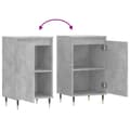 Miniatyrbilde 9 av 11: vidaXL Skjenker 2 stk betonggrå 40x35x70 cm konstruert tre