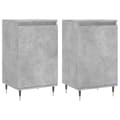 Miniatyrbilde 1 av 11: vidaXL Skjenker 2 stk betonggrå 40x35x70 cm konstruert tre
