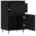 Miniatyrbilde 6 av 11: vidaXL Skjenk 2 stk svart 40x35x70 cm konstruert tre