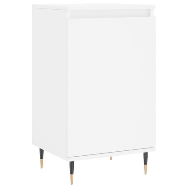 vidaXL Skjenker 2 stk hvit 40x35x70 cm konstruert tre