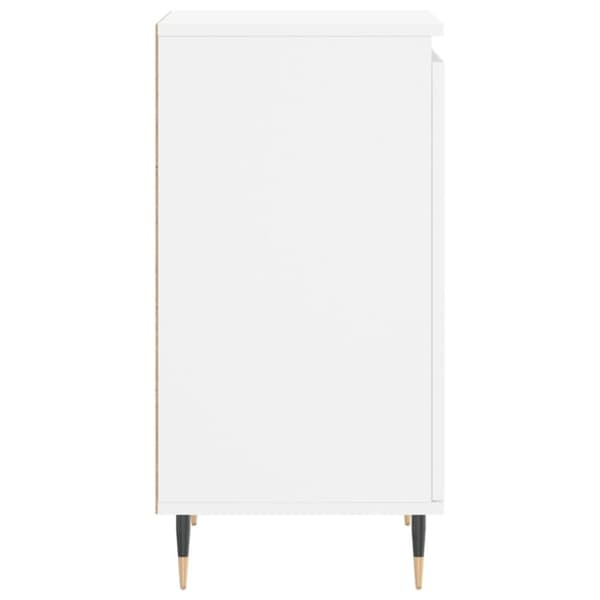 vidaXL Skjenker 2 stk hvit 40x35x70 cm konstruert tre