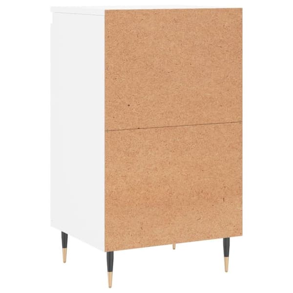 vidaXL Skjenker 2 stk hvit 40x35x70 cm konstruert tre
