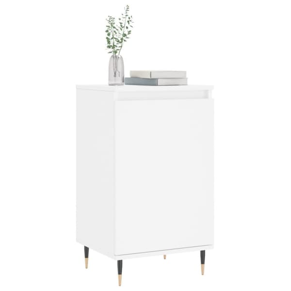 vidaXL Skjenker 2 stk hvit 40x35x70 cm konstruert tre