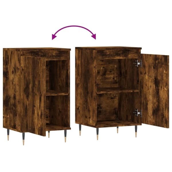 vidaXL Senkit 2 kpl savutammi 40x35x70 cm tekninen puu