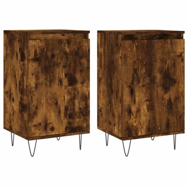 vidaXL Senkit 2 kpl savutammi 40x35x70 cm tekninen puu