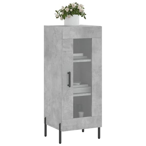 vidaXL Senkki betoninharmaa 34,5x34x90 cm tekninen puu