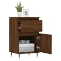 Miniatyrbilde 3 av 11: vidaXL Skjenker 2 stk brun eik 40x35x70 cm konstruert tre