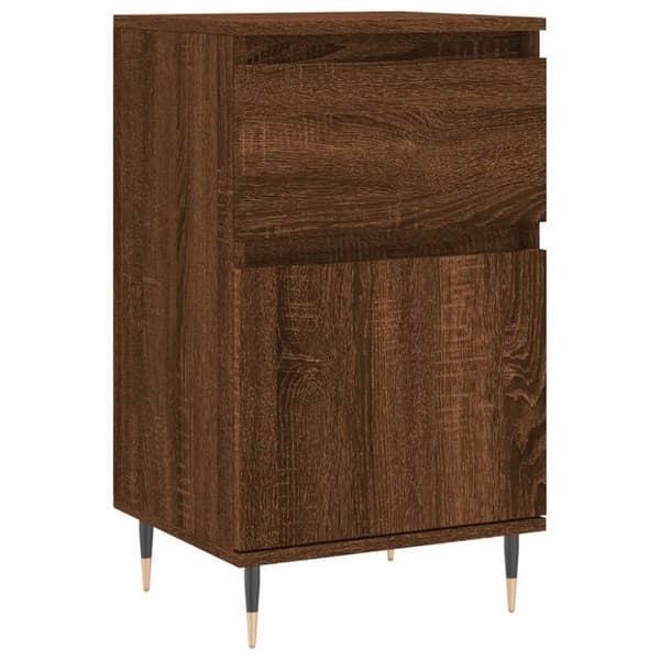 vidaXL Skjenker 2 stk brun eik 40x35x70 cm konstruert tre