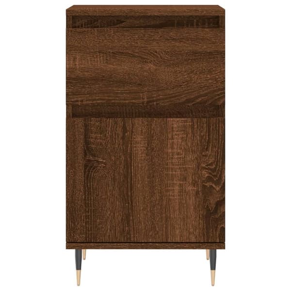 vidaXL Skjenker 2 stk brun eik 40x35x70 cm konstruert tre