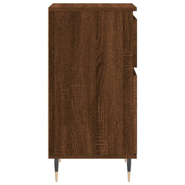 vidaXL Skjenker 2 stk brun eik 40x35x70 cm konstruert tre