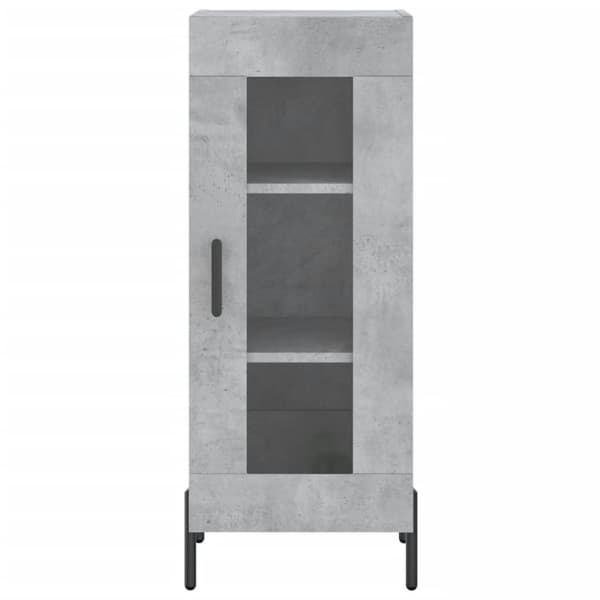 vidaXL Skjenk betonggrå 34,5x34x90 cm konstruert tre
